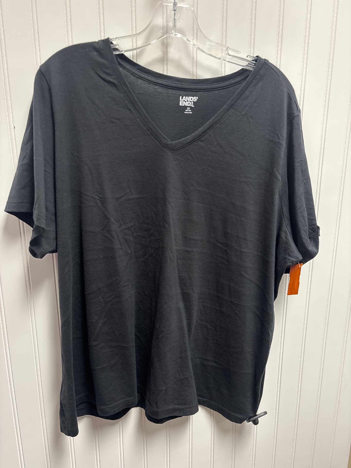 Top Short Sleeve Basic By Lands End  Size: 2x