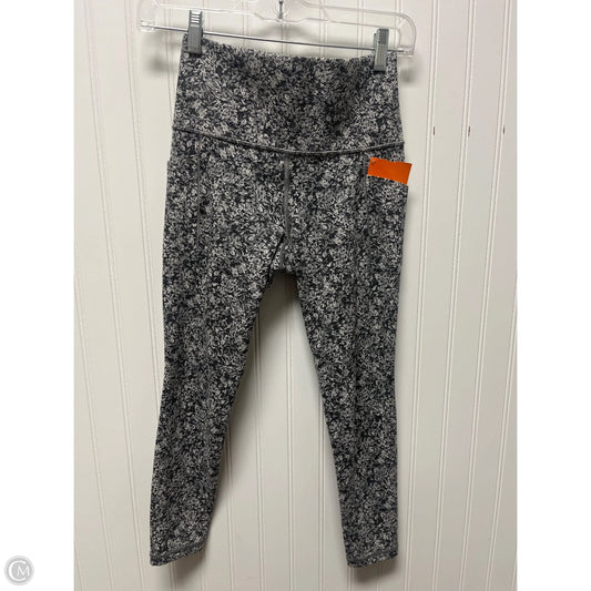 Athletic Leggings By Athleta In Black & Cream, Size: Xs