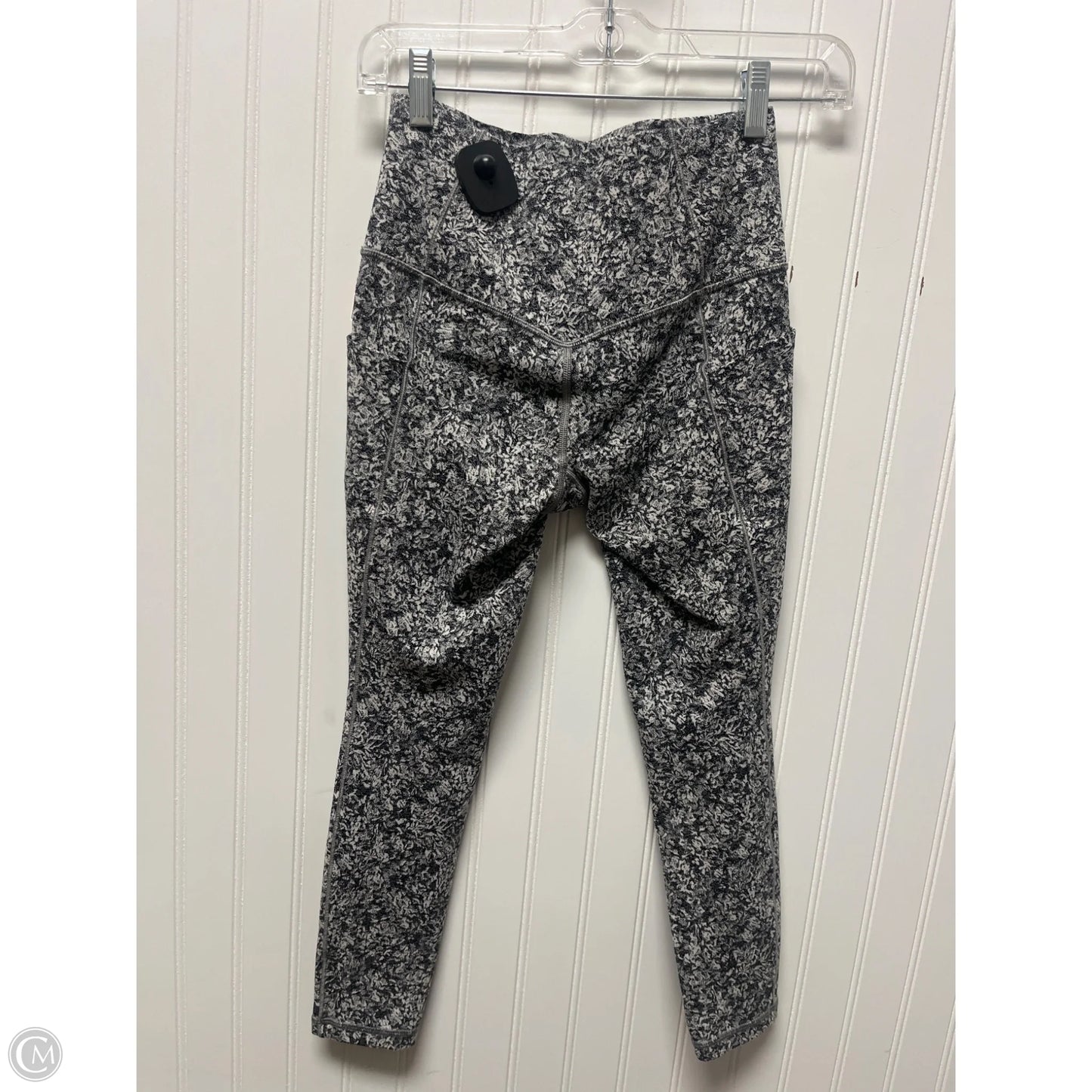 Athletic Leggings By Athleta In Black & Cream, Size: Xs