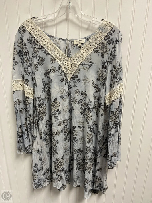 Tunic Long Sleeve By Umgee In Blue, Size: S