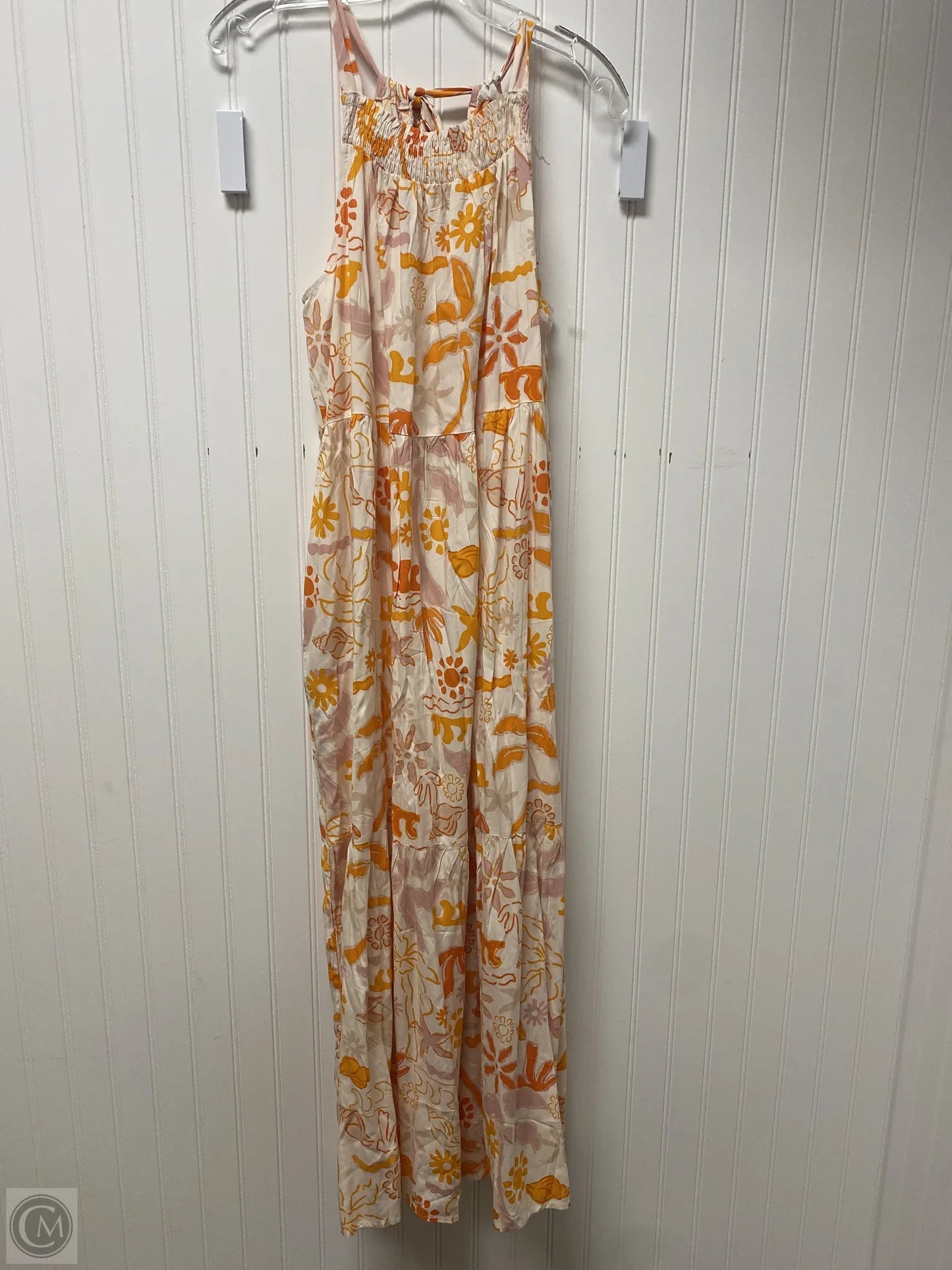 Dress Casual Maxi By label of love In Orange & White, Size: L