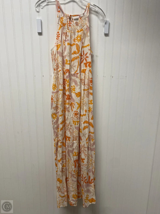 Dress Casual Maxi By label of love In Orange & White, Size: L