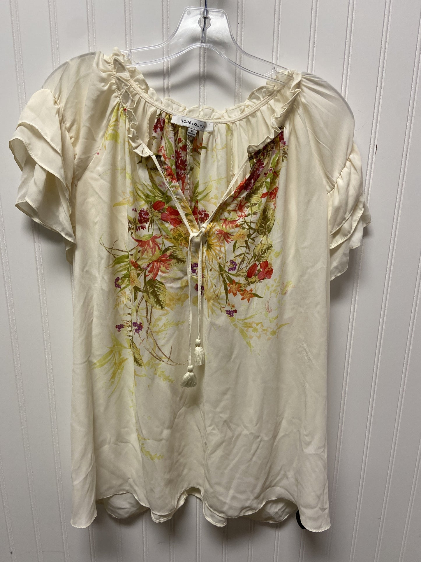 Blouse Short Sleeve By Rose And Olive  Size: 2x