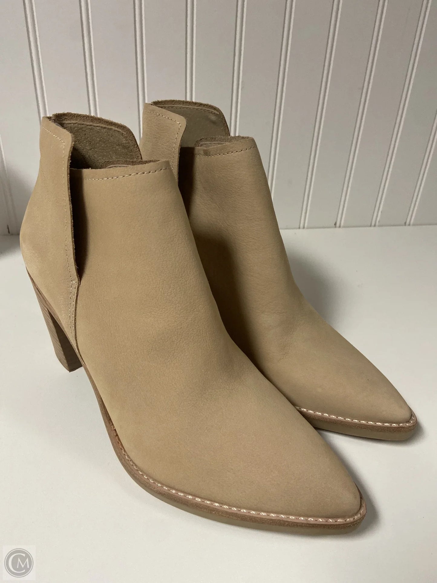 Boots Ankle Heels By Dolce Vita In Tan, Size: 8.5