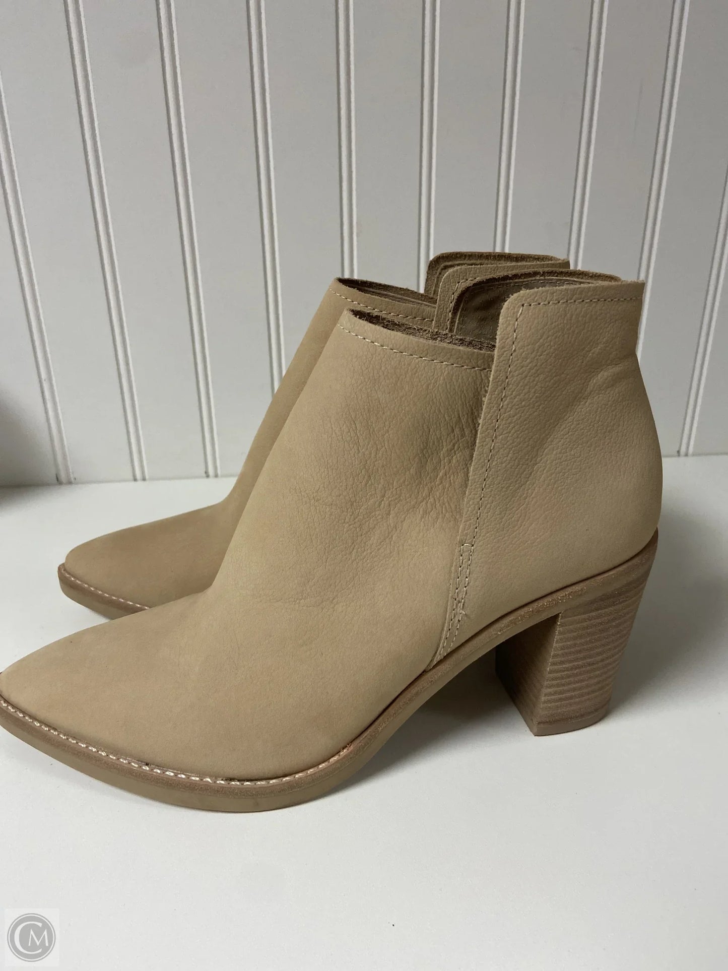 Boots Ankle Heels By Dolce Vita In Tan, Size: 8.5