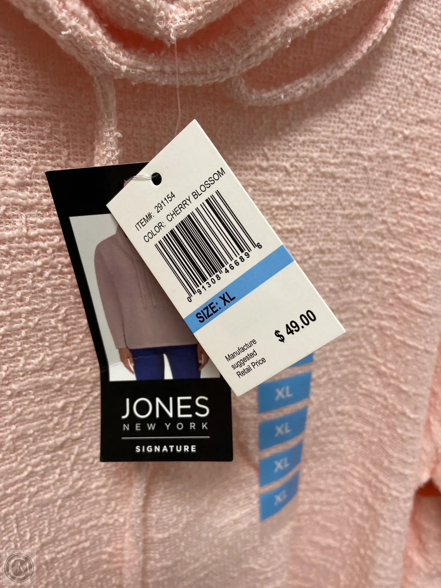 Top Long Sleeve By Jones New York In Pink, Size: Xl