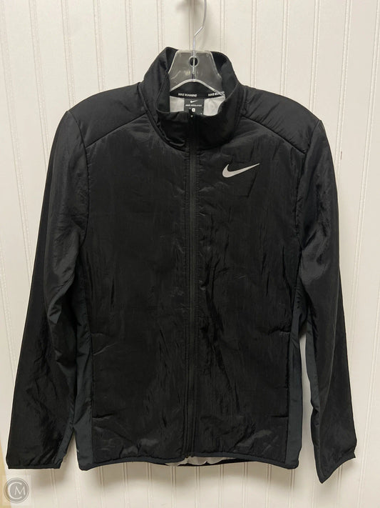 Athletic Jacket By Nike In Black, Size: S