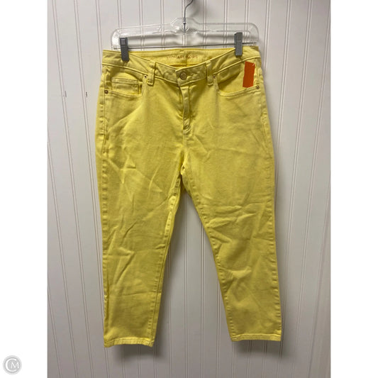 Jeans Designer By Michael Kors In Yellow, Size: 8