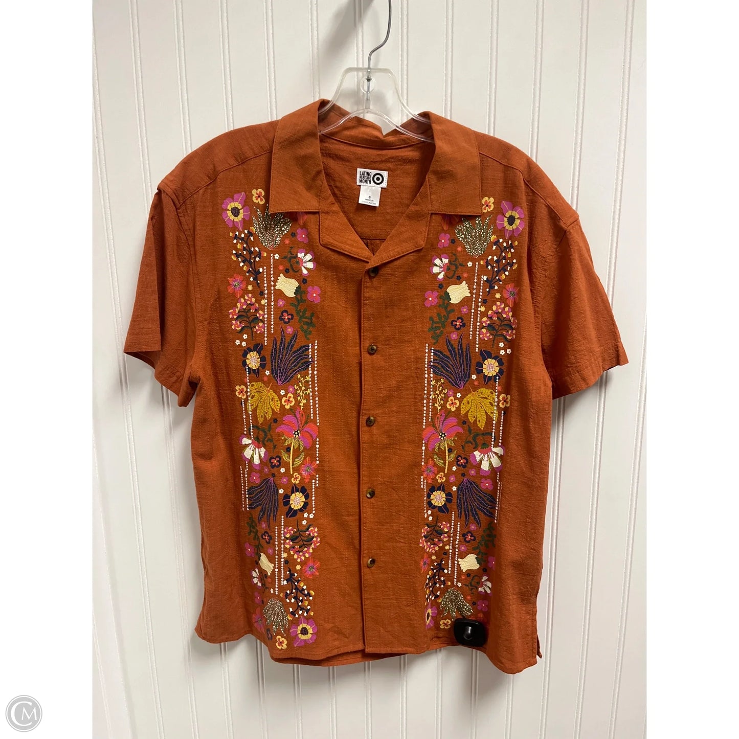 Top Short Sleeve By Target-designer In Orange, Size: S