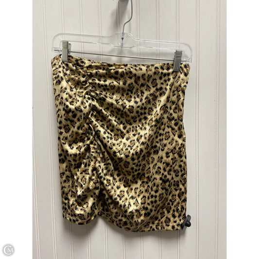 Skirt Mini & Short By Free People In Animal Print, Size: 8