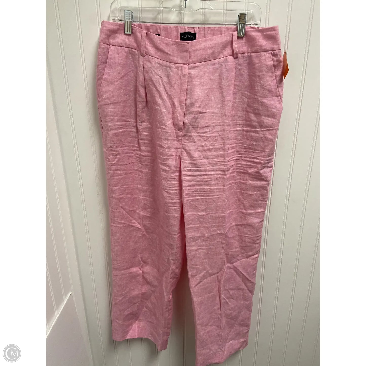 Pants Linen By Talbots In Pink, Size: 12