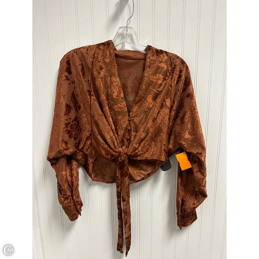 Blouse Long Sleeve By Vici In Orange, Size: S