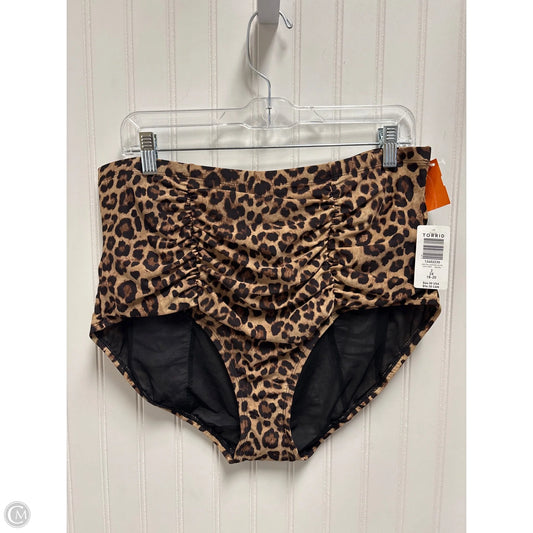 Swimsuit Bottom By Torrid In Leopard Print, Size: 2x