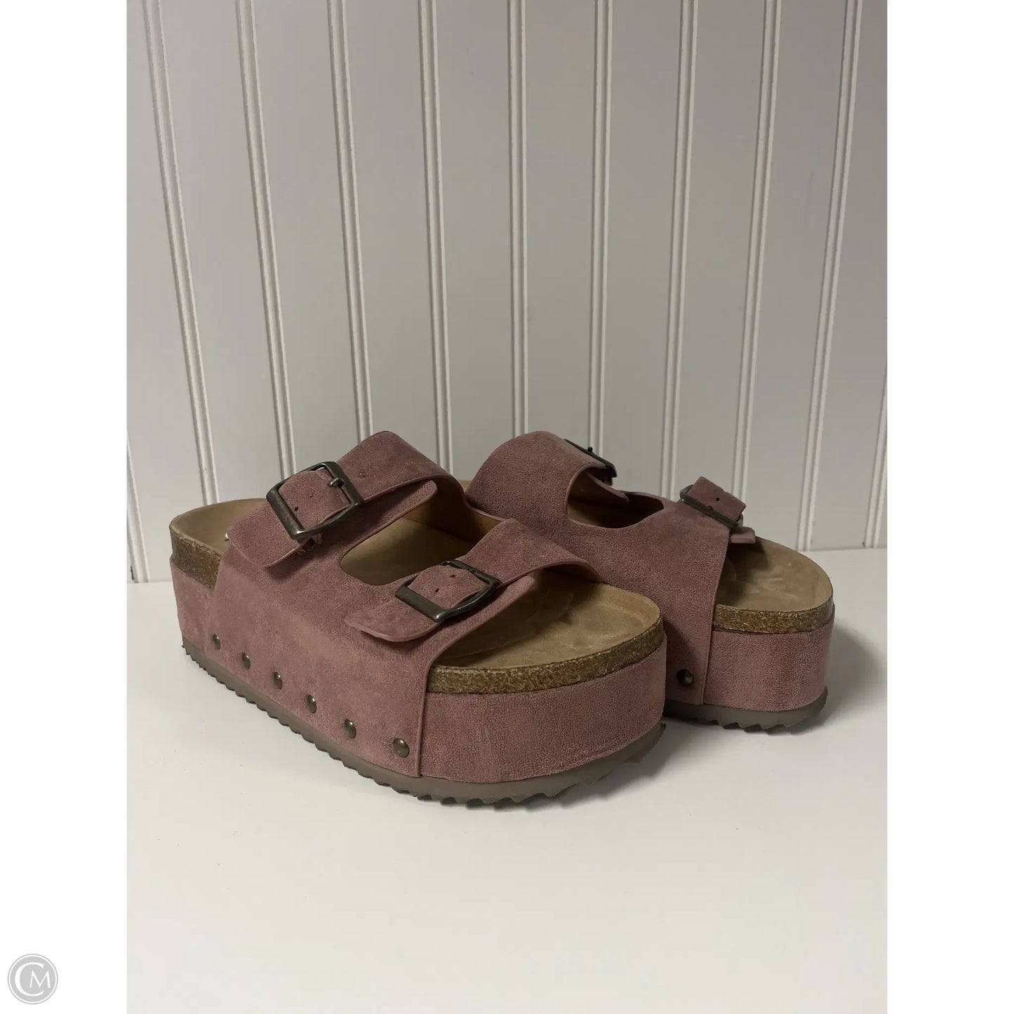 Sandals Heels Platform By Corkys In Mauve, Size: 10