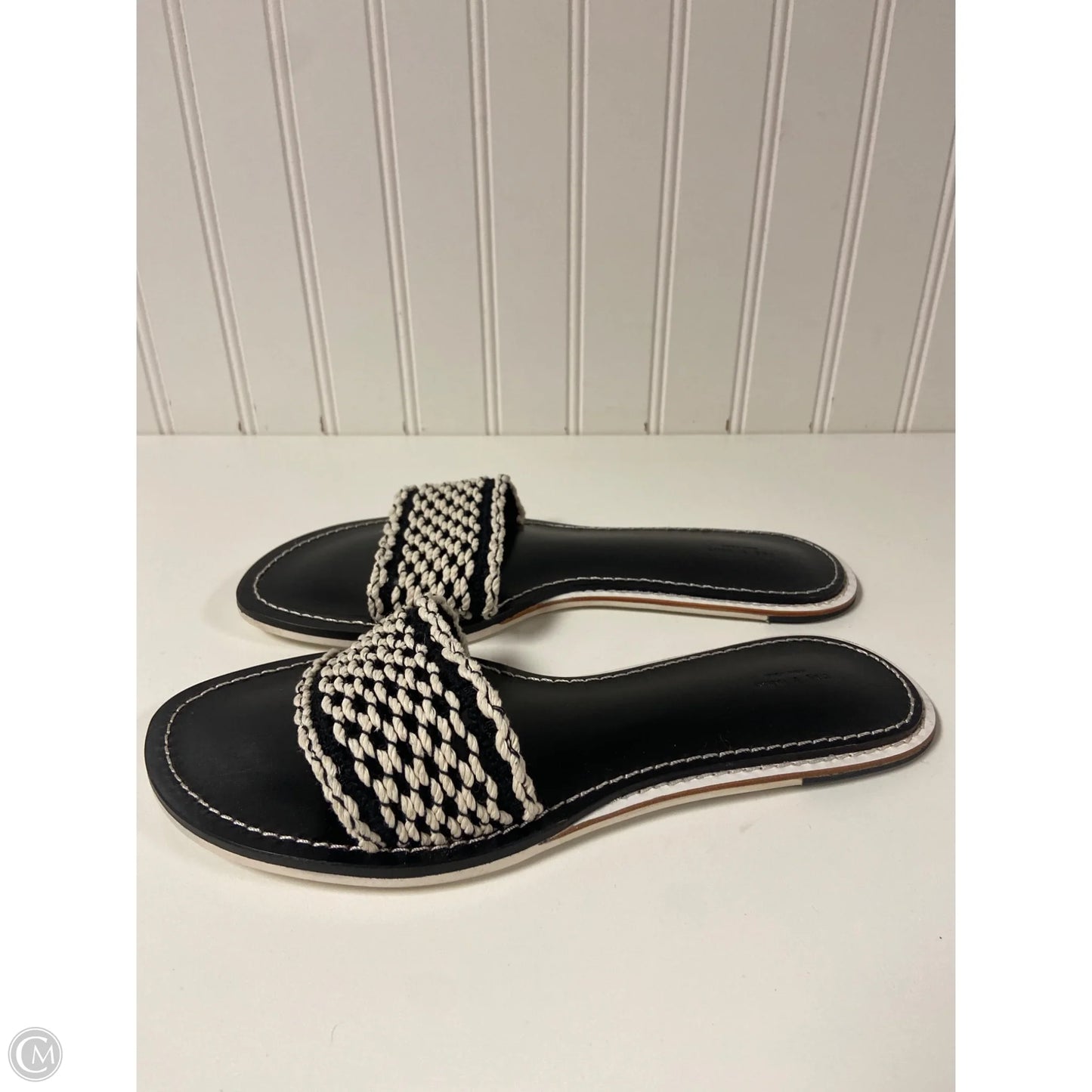 Sandals Flats By Rag And Bone In Black & White, Size: 7