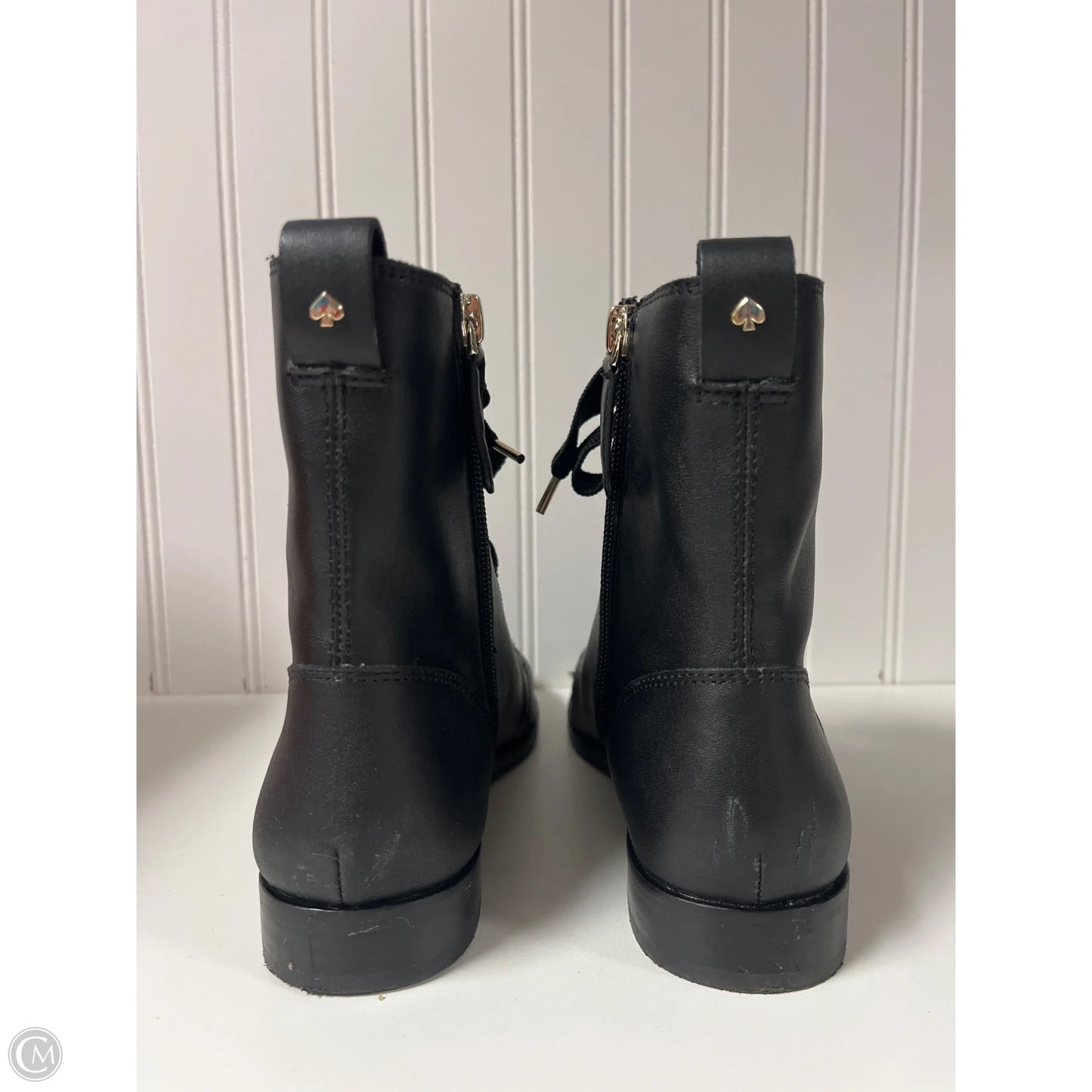 Boots Designer By Kate Spade In Black, Size: 8