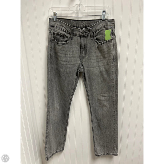 Jeans Straight By Levis In Grey Denim, Size: 8