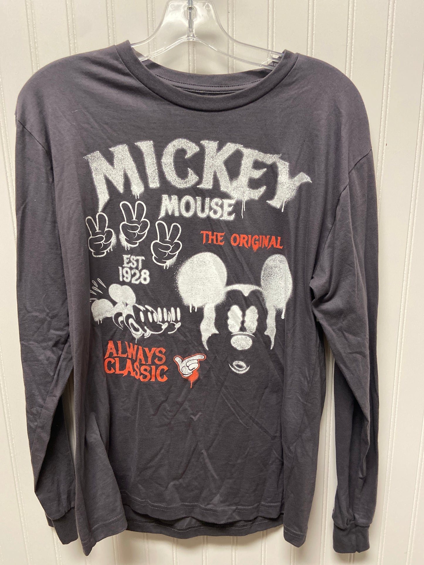 Grey Top Long Sleeve Disney Store, Size M