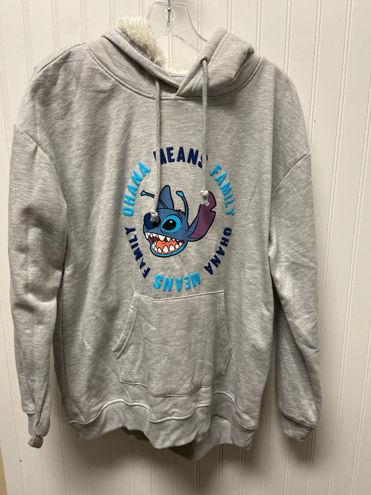 Grey Sweatshirt Hoodie Disney Store, Size Xl