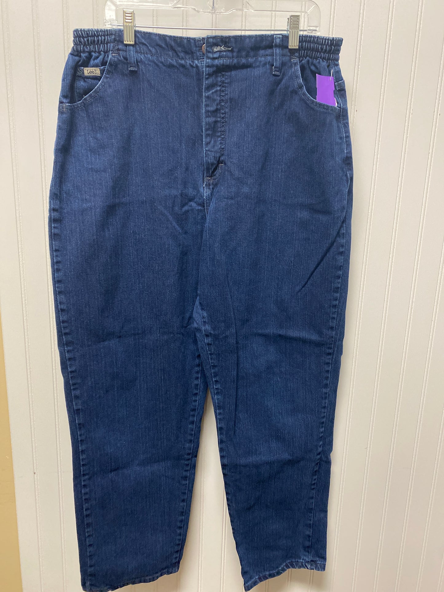 Blue Denim Jeans Straight Lee, Size 18