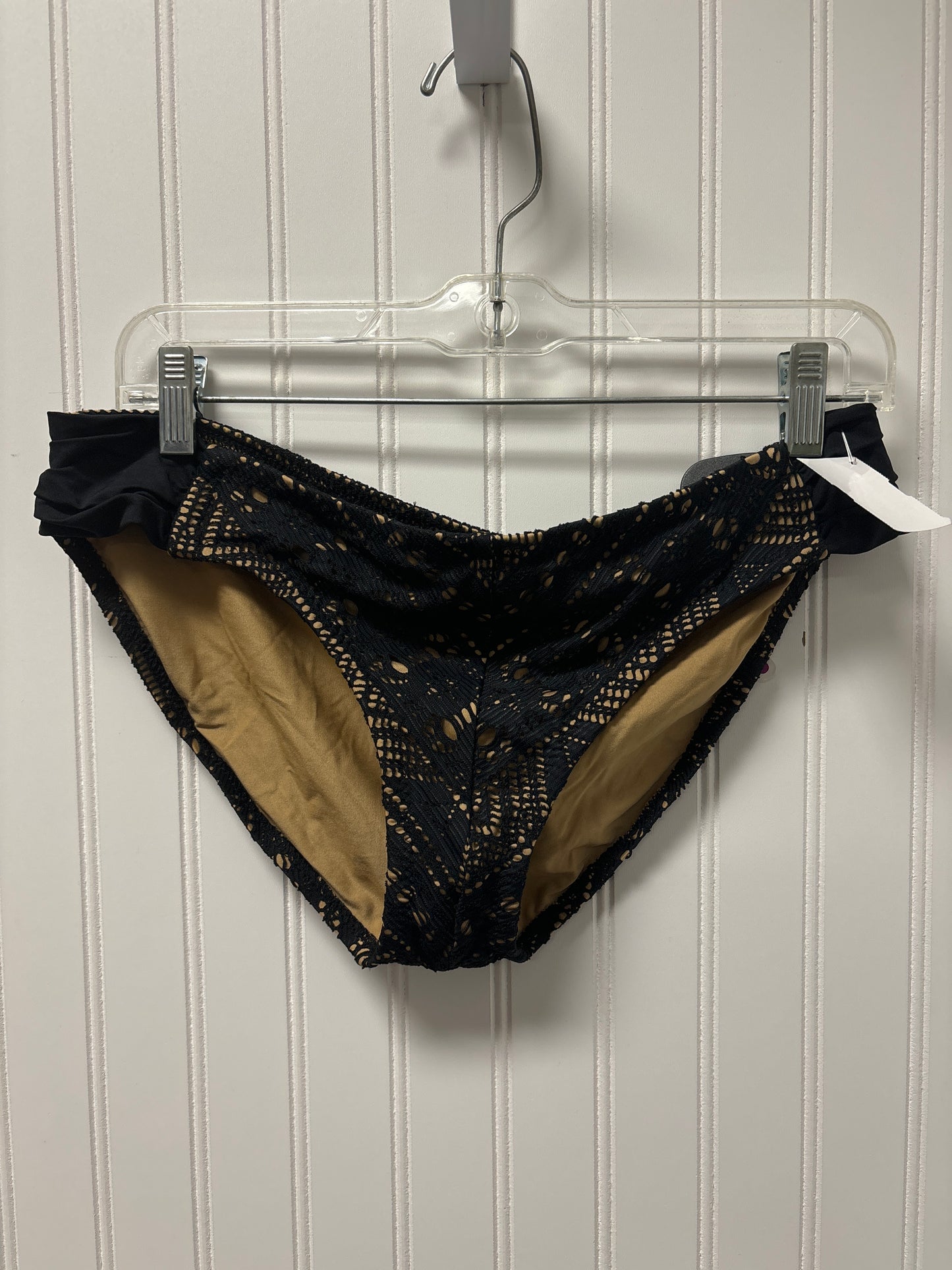 Black & Tan Swimsuit Bottom Clothes Mentor, Size Xl