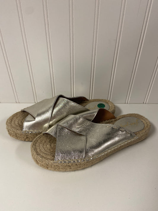 Sandals Heels Platform By Free People In Silver, Size: 5.5