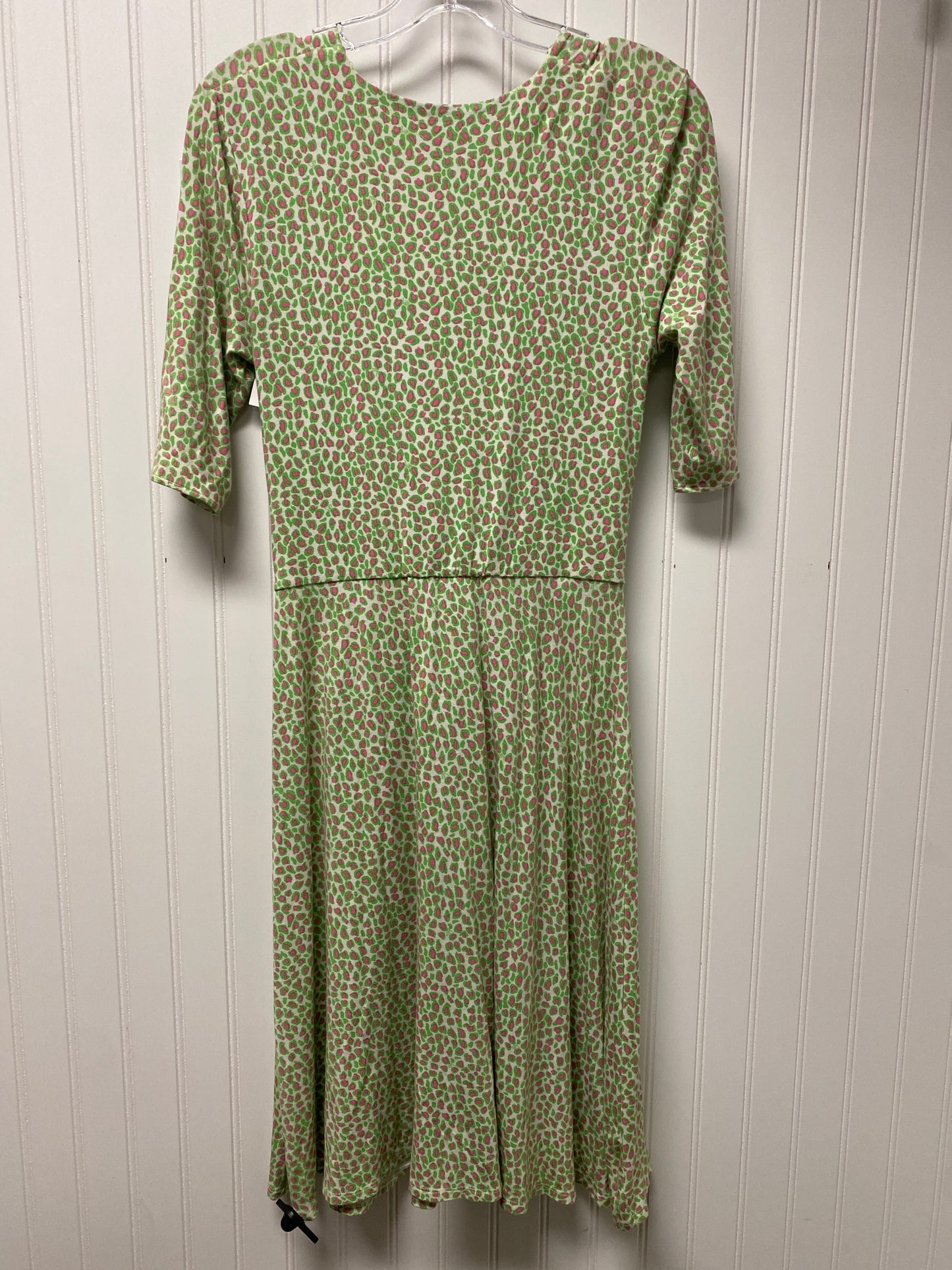 Dress Designer By Lilly Pulitzer In Green & White, Size: S