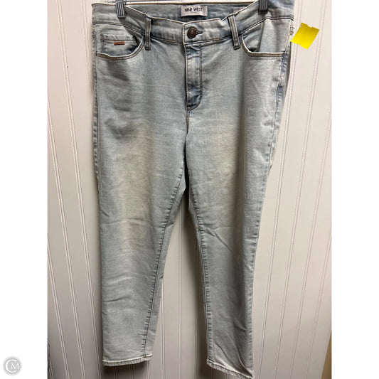 Jeans Skinny By Nine West In Blue Denim, Size: 8