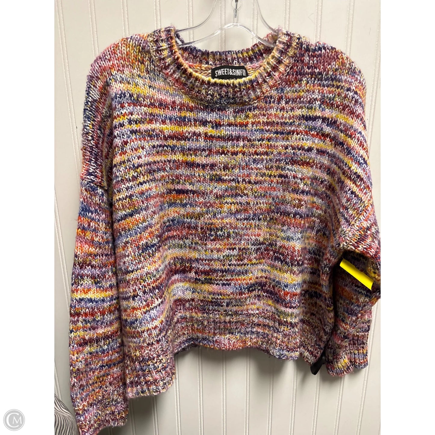 Sweater By Clothes Mentor In Multi-colored, Size: L