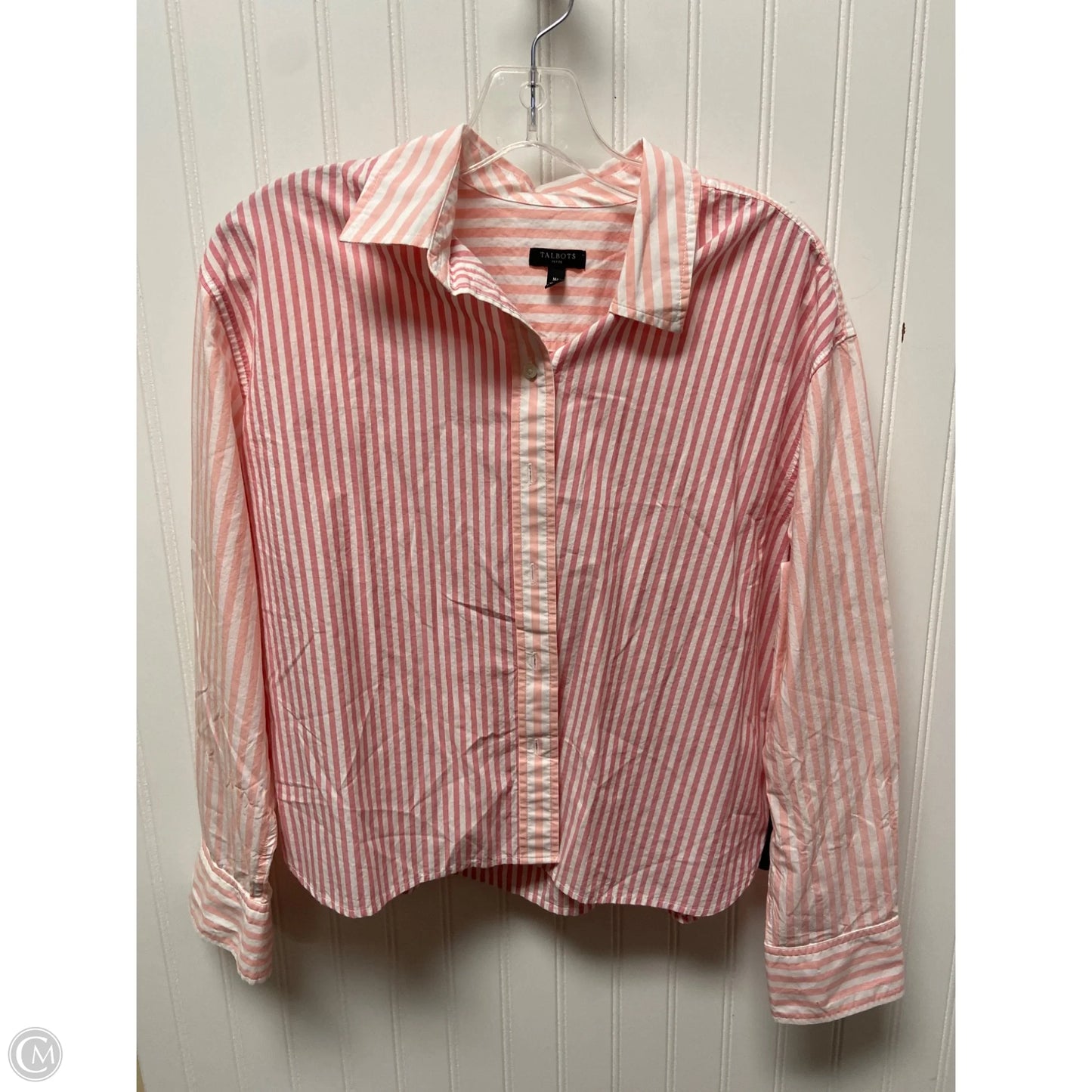 Top Long Sleeve By Talbots In Pink, Size: Mp