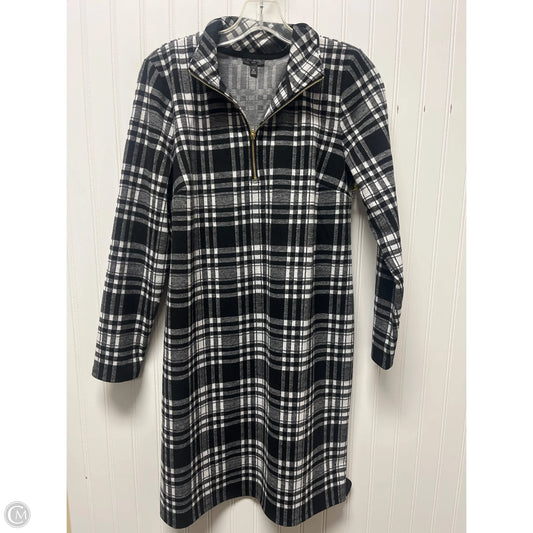 Dress Sweater By Talbots In Plaid Pattern, Size: Mp