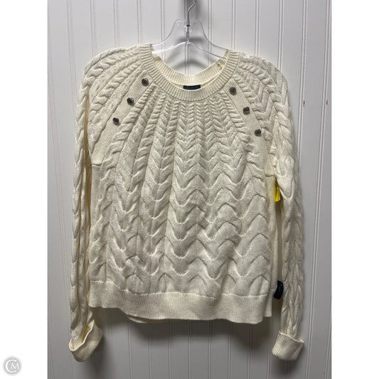 Sweater By Talbots In White, Size: Mp