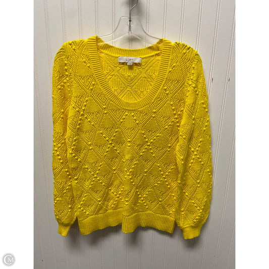 Sweater By Loft In Yellow, Size: M