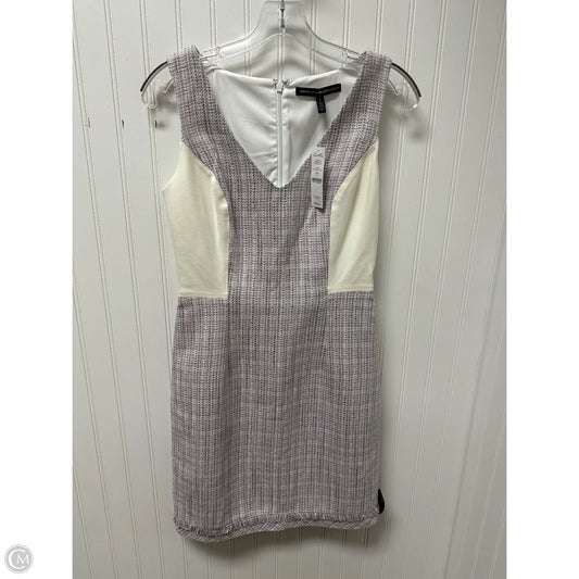 Dress Casual Midi By White House Black Market In Purple & White, Size: Xs