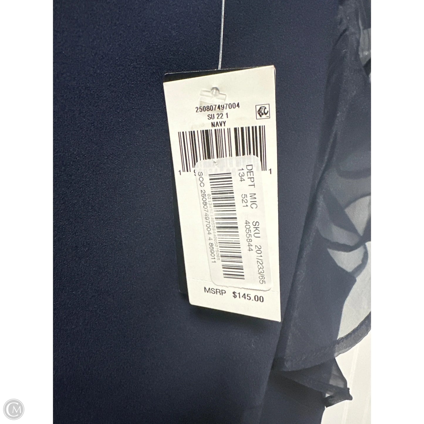 Dress Casual Midi By Lauren By Ralph Lauren In Navy, Size: S