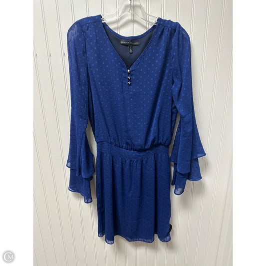 Dress Casual Midi By White House Black Market In Blue, Size: Xs