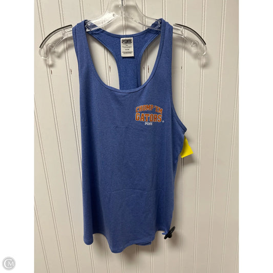 Athletic Tank Top By Pink In Blue & Orange, Size: S