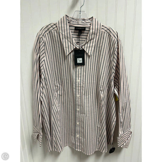 Top Long Sleeve By Lane Bryant In Striped Pattern, Size: 4x