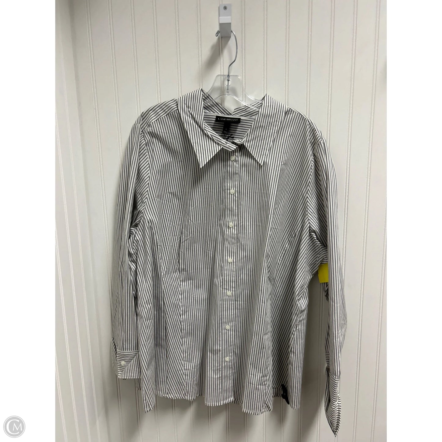 Top Long Sleeve By Lane Bryant In Striped Pattern, Size: 4x