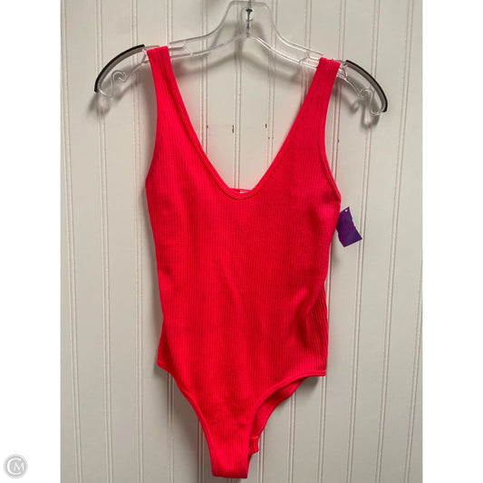 Bodysuit By Clothes Mentor In Peach, Size: Onesize