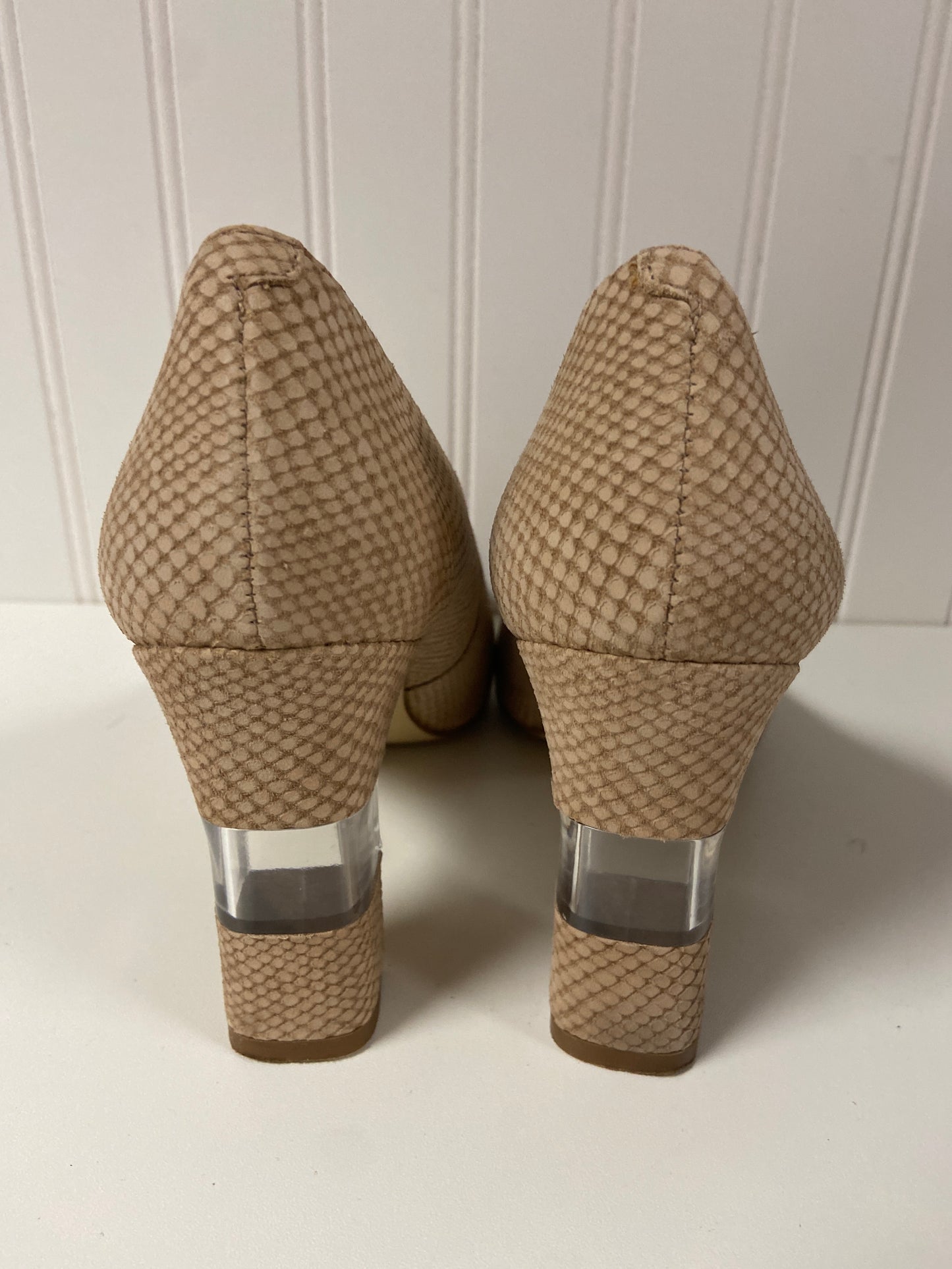 Shoes Heels Block By Talbots In Beige, Size: 8.5