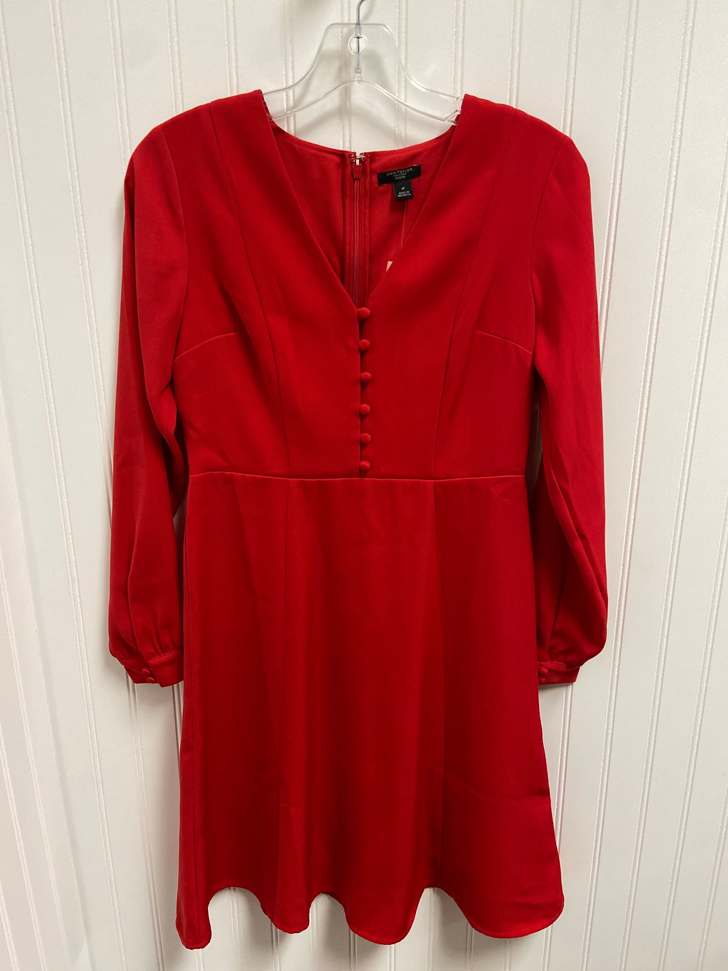 Dress Work By Ann Taylor In Red, Size: 0