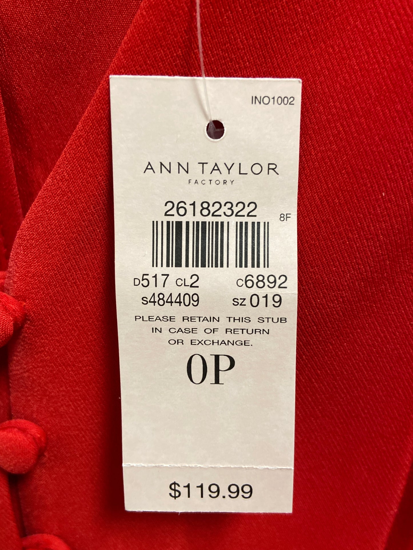 Dress Work By Ann Taylor In Red, Size: 0