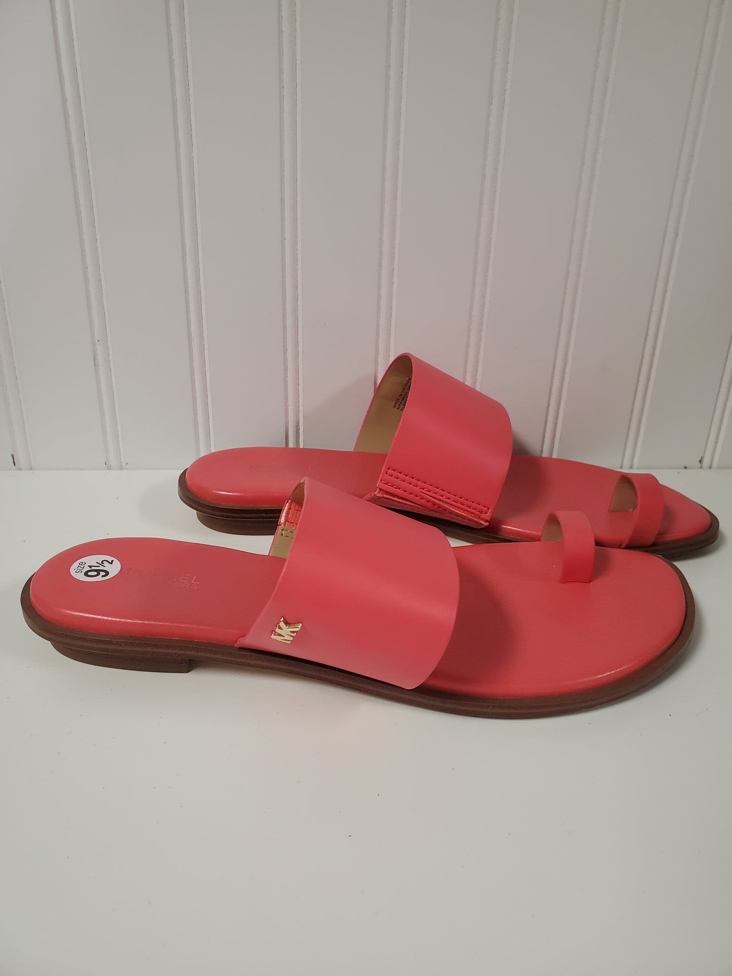 Sandals Flip Flops By Michael By Michael Kors In Coral, Size: 9.5