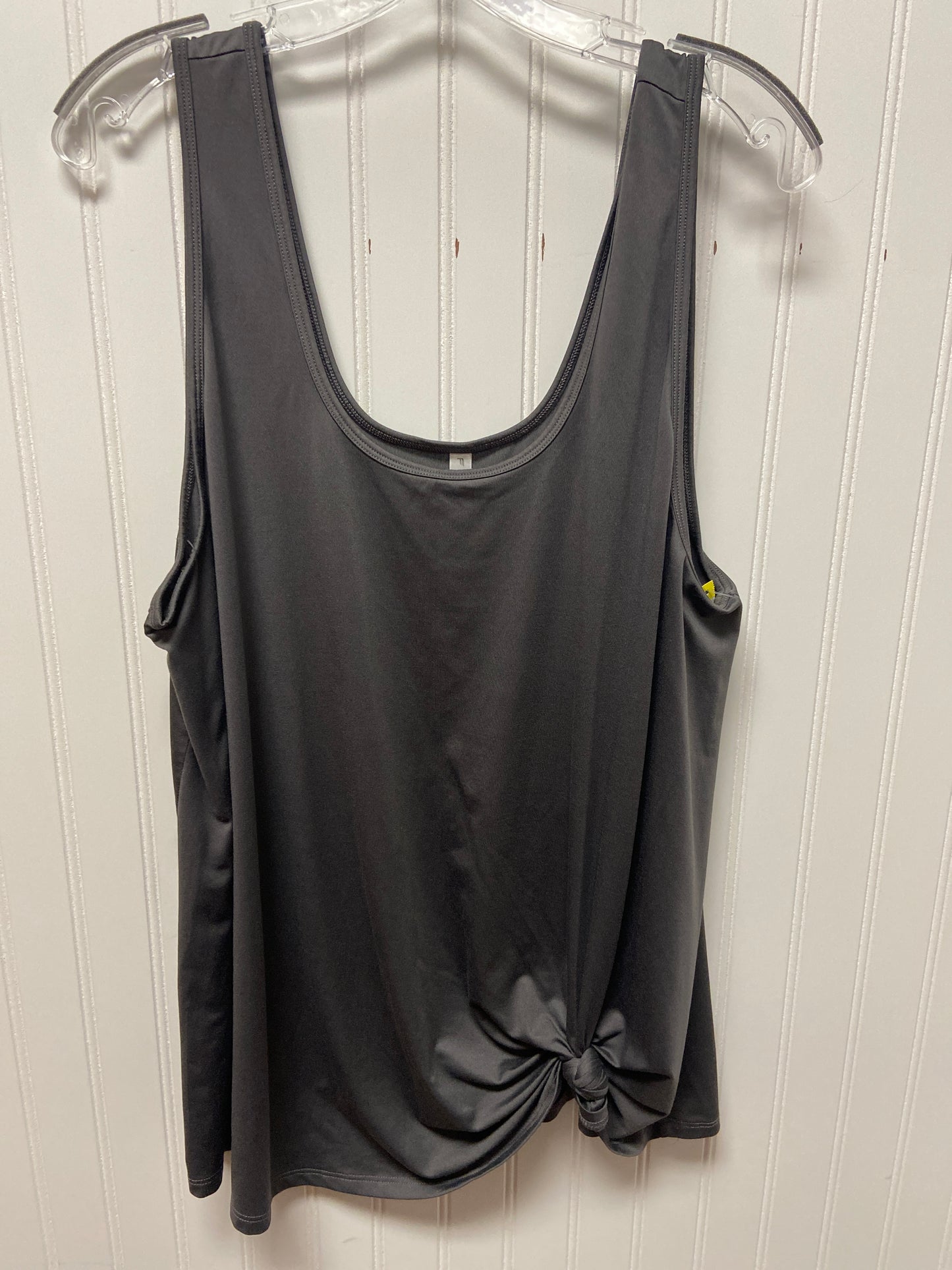 Athletic Tank Top By Fabletics In Grey, Size: 1x