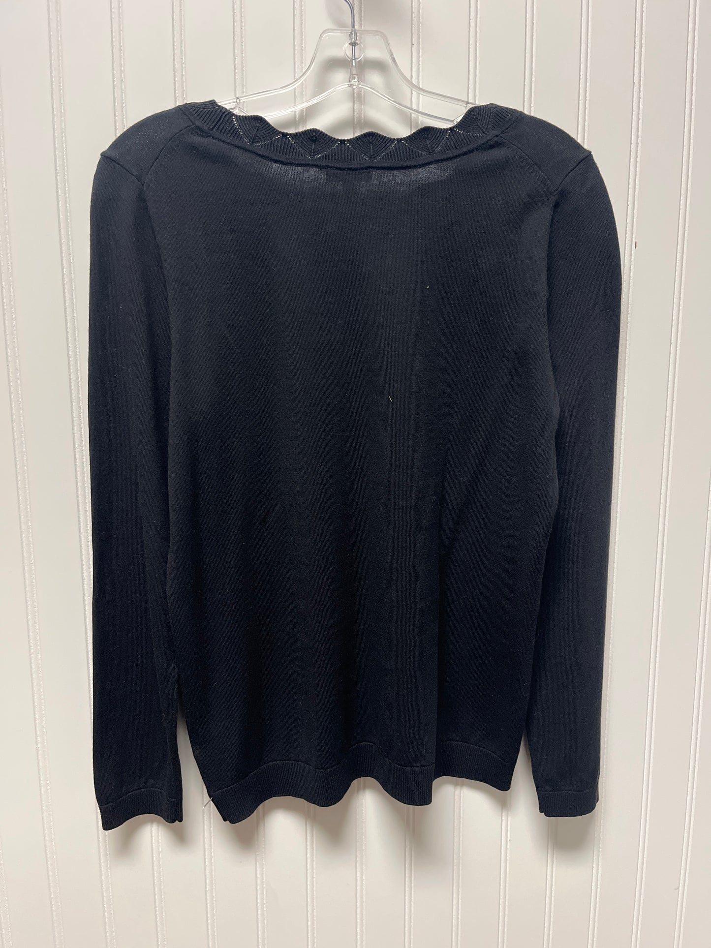 Top Long Sleeve By Talbots In Black, Size: M