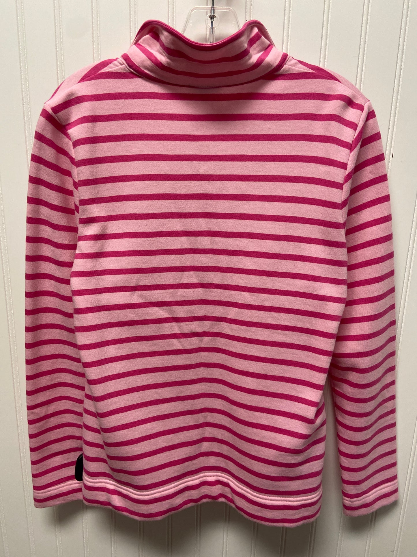 Jacket Fleece By Talbots In Striped Pattern, Size: S