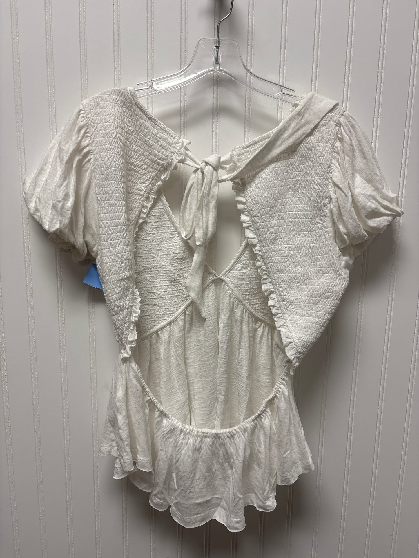 Top Short Sleeve By Free People In White, Size: L