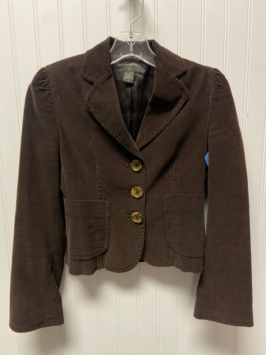 Blazer By Banana Republic In Brown, Size: 0p