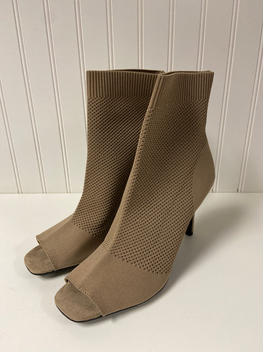 Boots Ankle Heels By Mia In Tan, Size: 10